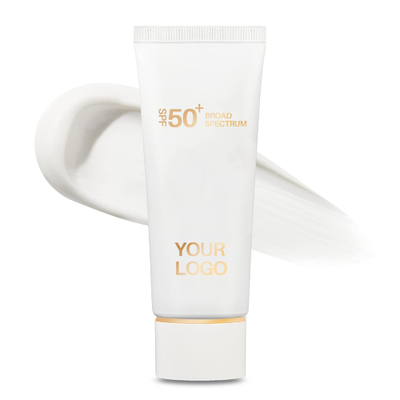 واقي شمسي للرجال من SPF 50 حماية UVA/UVB واسعة الطيف خفيفة الوزن بدون صبغ أبيض