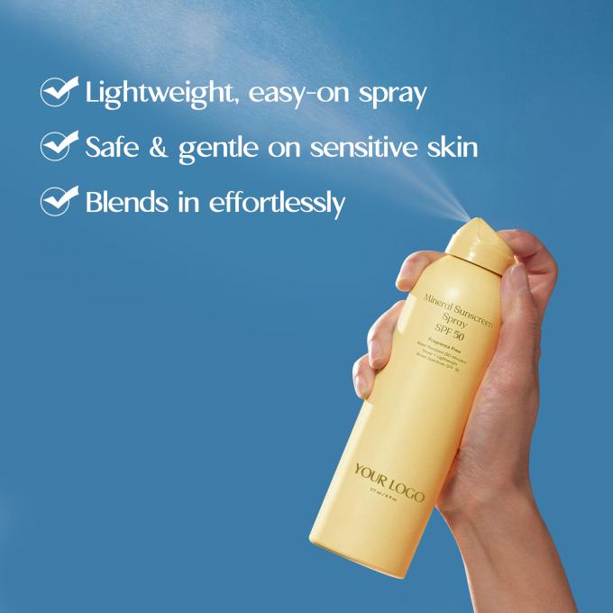 الملصق الخاص SPF 50 واقي الشمس رشاش حزمة مزدوجة واقي للماء واقي الشمس حزمة من 2 1