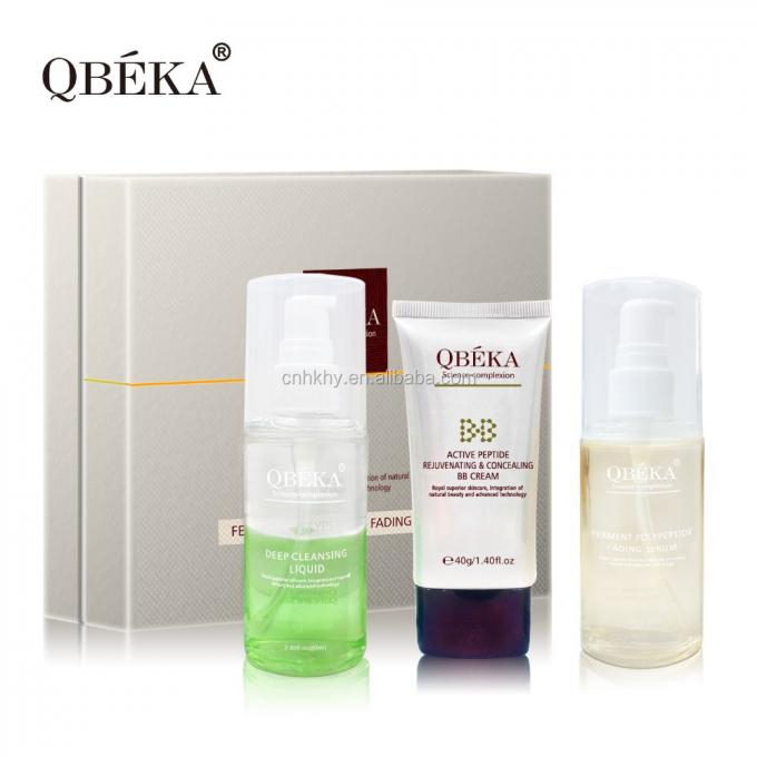 QBEKA فيرمينت بوليببتيد تدهور المصل تبييض الذهب مجموعة الوجه لرفع تأثير 0