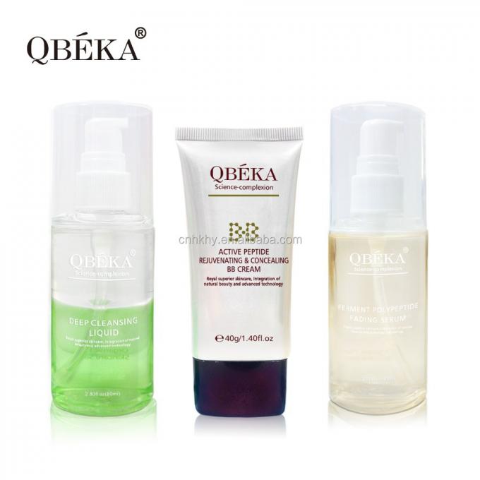 QBEKA فيرمينت بوليببتيد تدهور المصل تبييض الذهب مجموعة الوجه لرفع تأثير 4