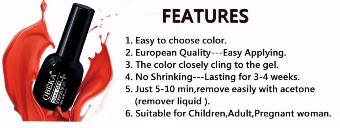 ملونة أظافر UV Gel متعددة الألوان النابضة بالحيوية وطويلة الأمد مع أكريلات كوبوليمر 8